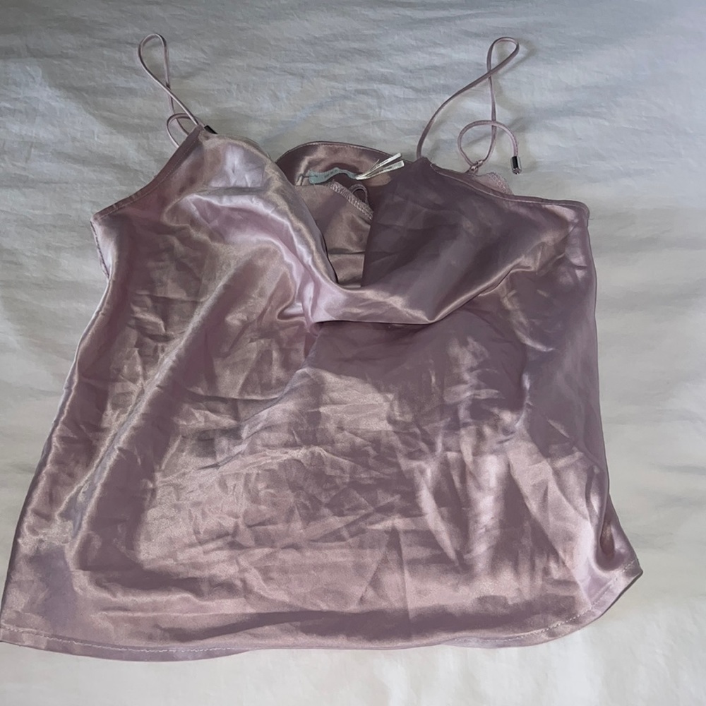 Pink Satin Top